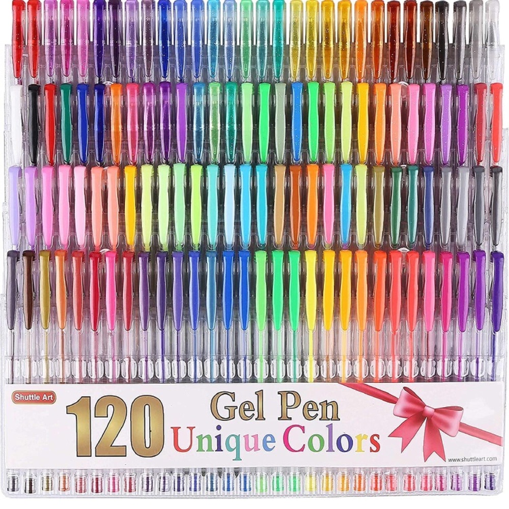 120 Unique Colors (No Duplicates) Gel Pens